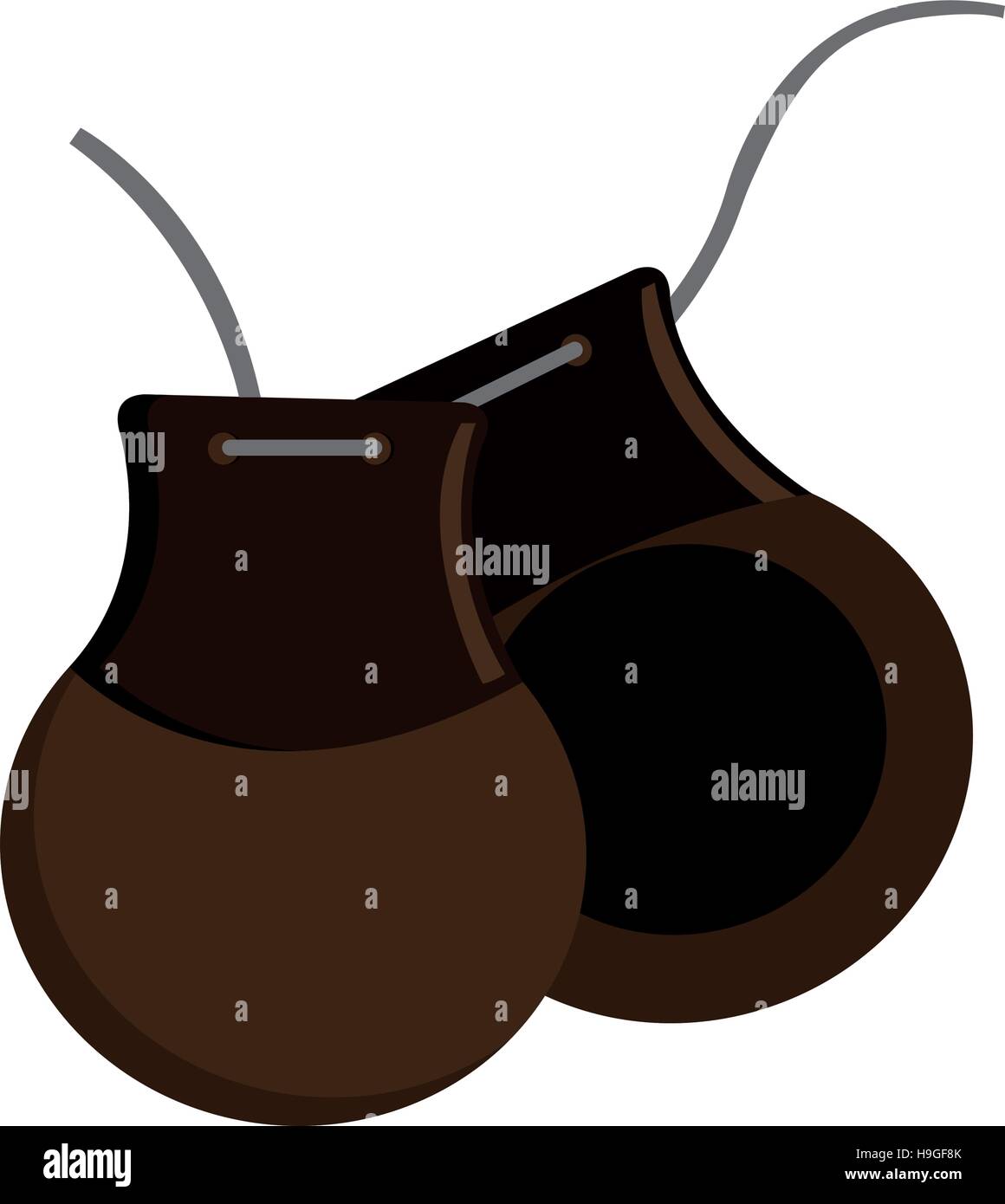 Flamenco castanets instrument icon vector illustration design Stock ...