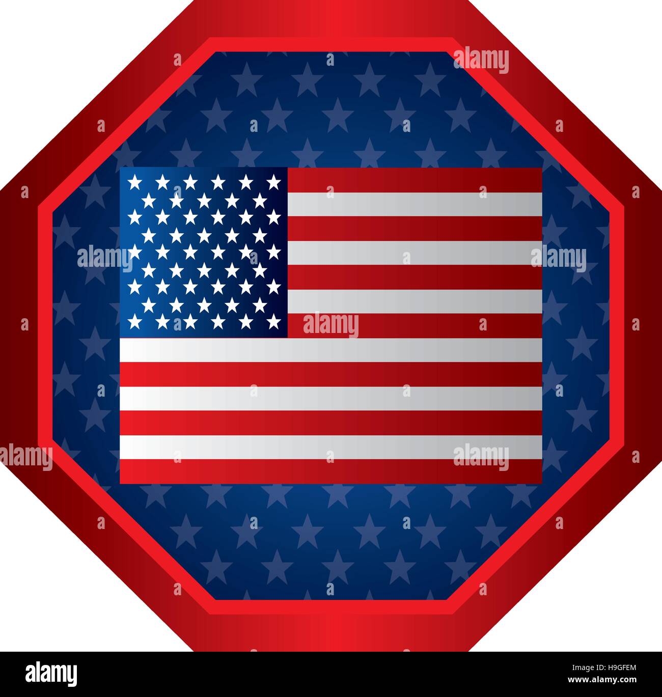united states of america emblem vector illustration design Stock Vector ...