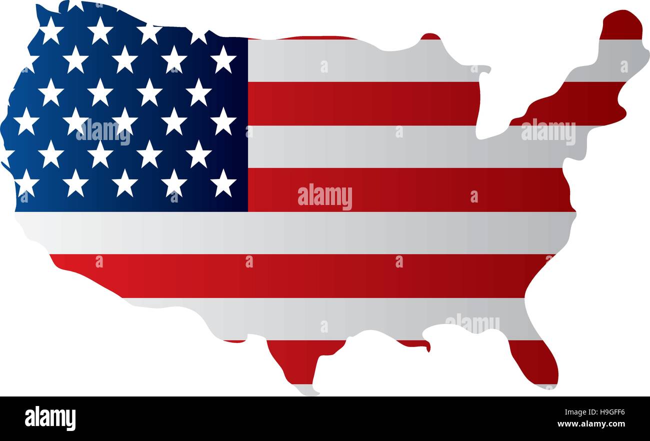 united states of america map vector illustration design Stock Vector ...