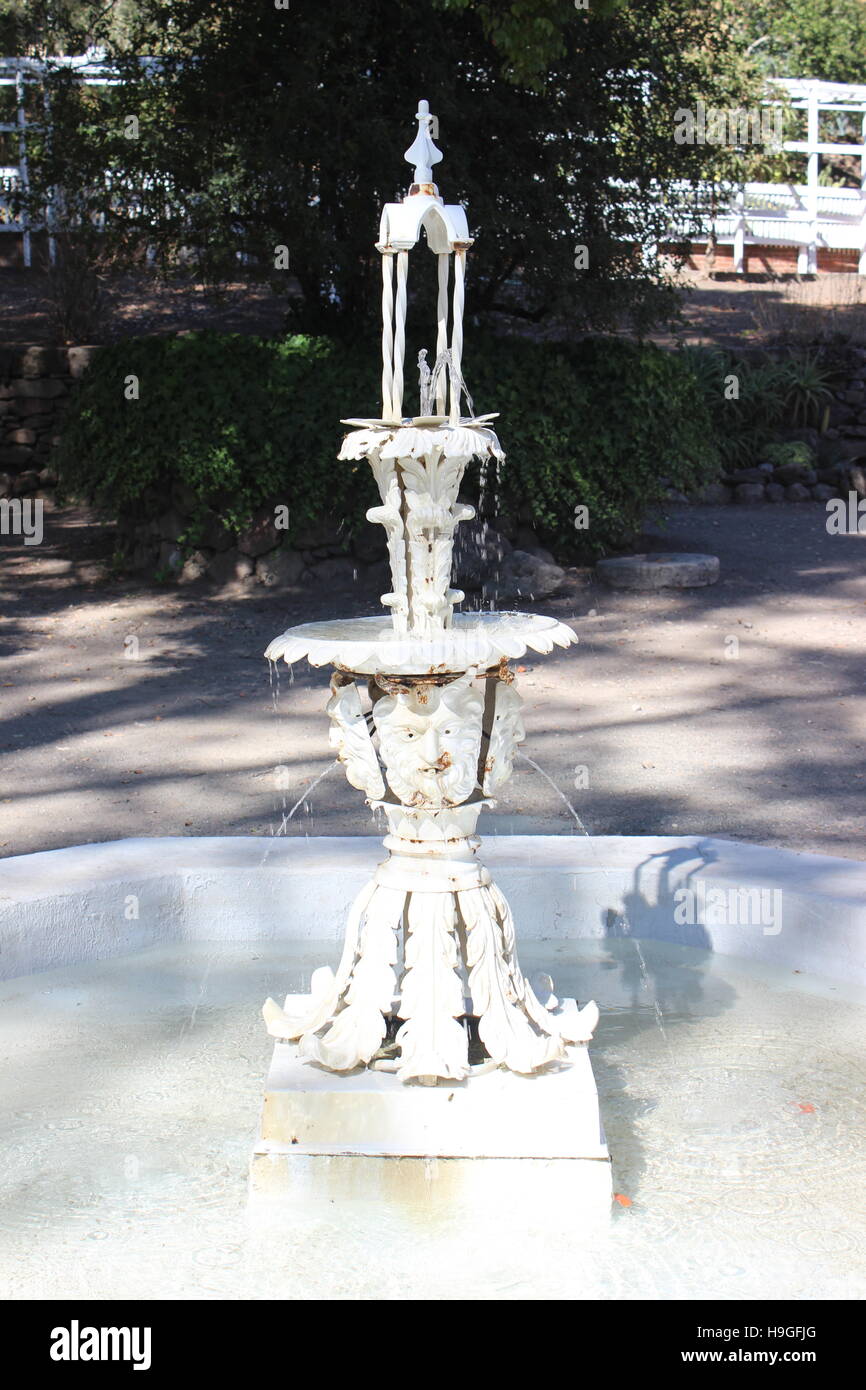 Cast-iron Devil's Fountain, Lachryma Montis, Vallejo Home, Sonoma, California Stock Photo