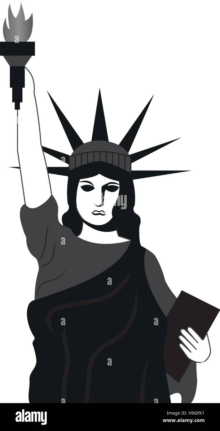 liberty statue landmark icon vector illustration design Stock Vector ...