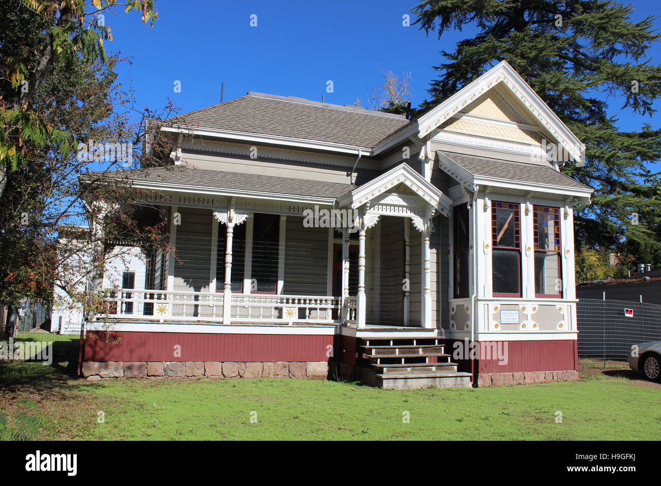 Queen Anne Cottage, Sonoma, California Stock Photo