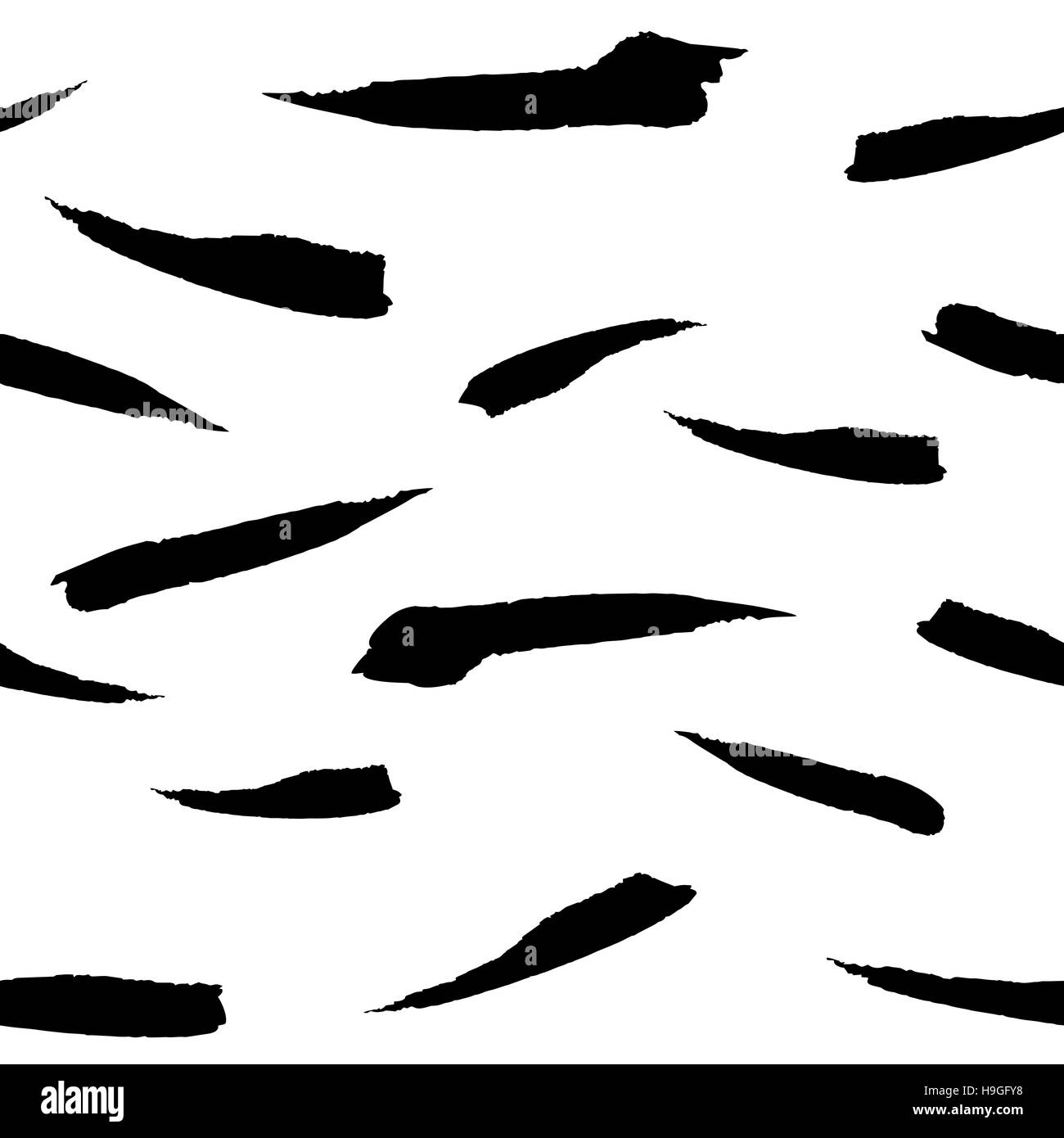 Vector seamless black and white pattern hand drawn ink for wallpaper ...