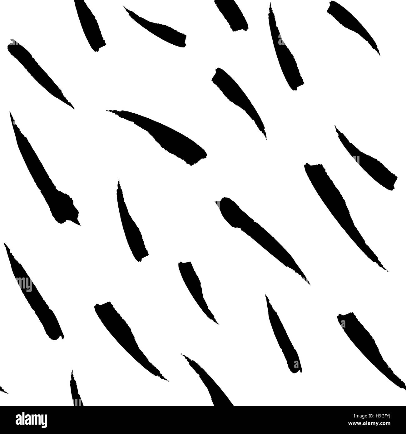 Vector seamless black and white pattern hand drawn ink for wallpaper ...