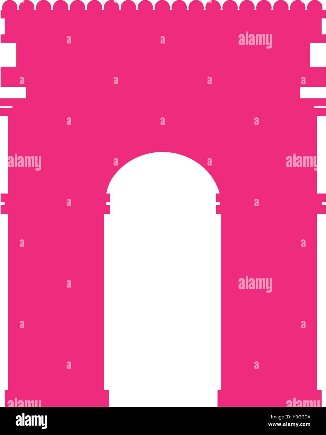 arch of triumph landmark icon vector illustration design Stock Vector ...