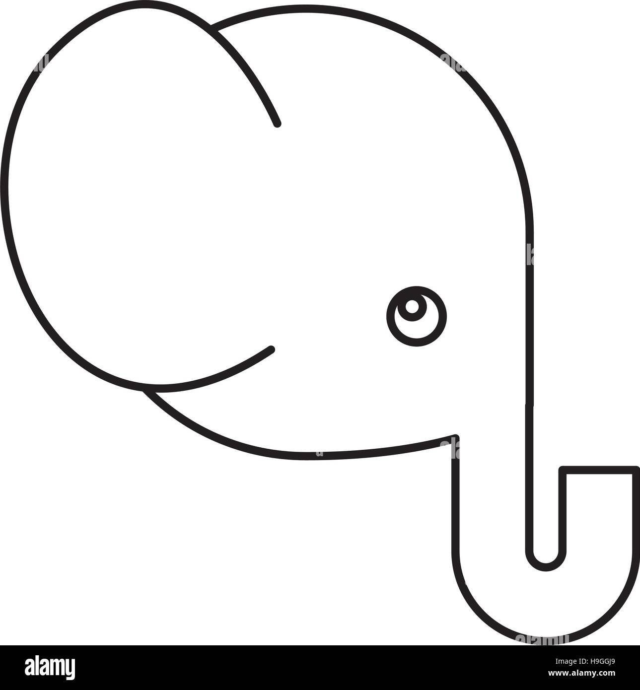 cute elephant animal icon vector illustration design Stock Vector Image ...
