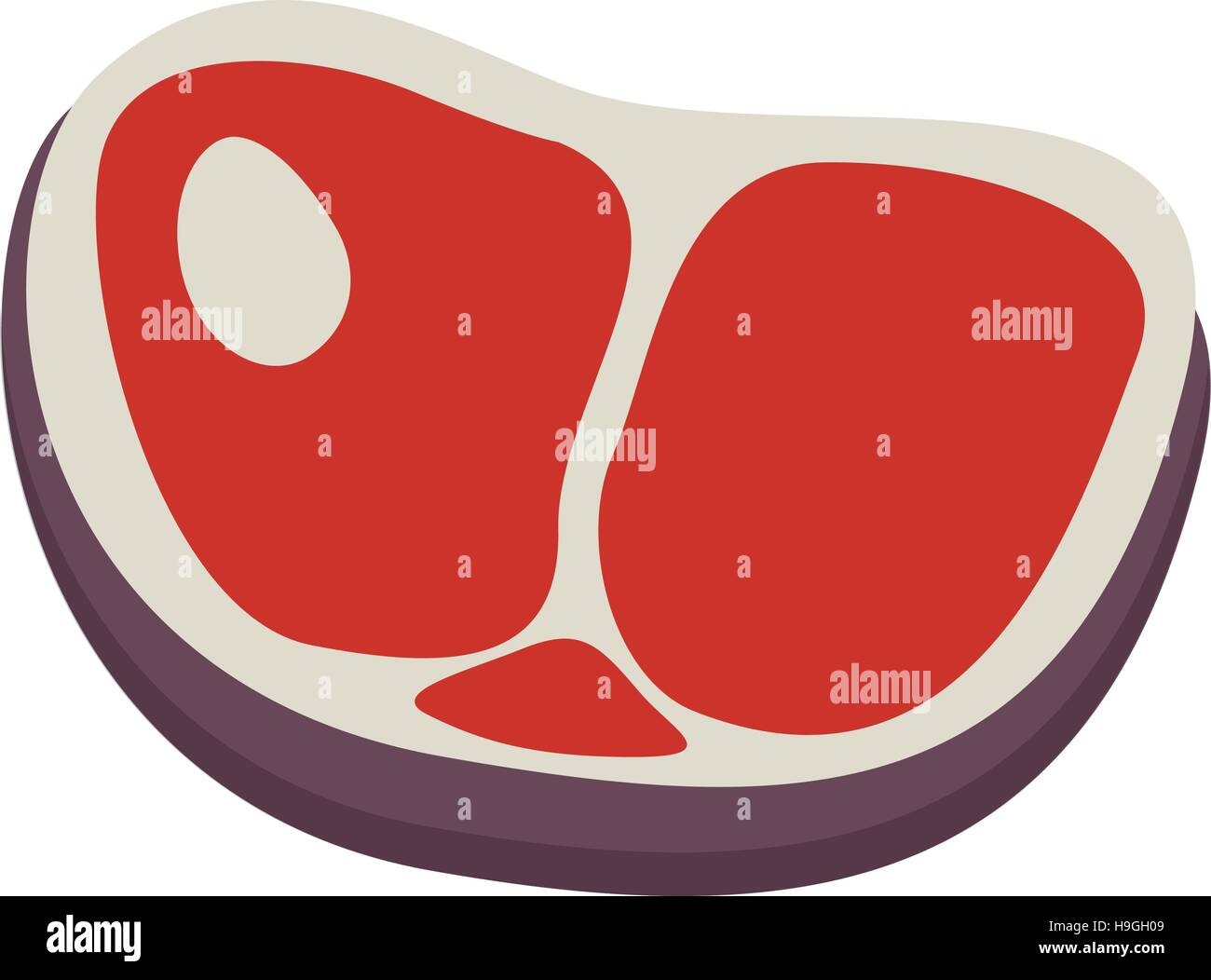 beef meat isolated icon vector illustration design Stock Vector Image ...