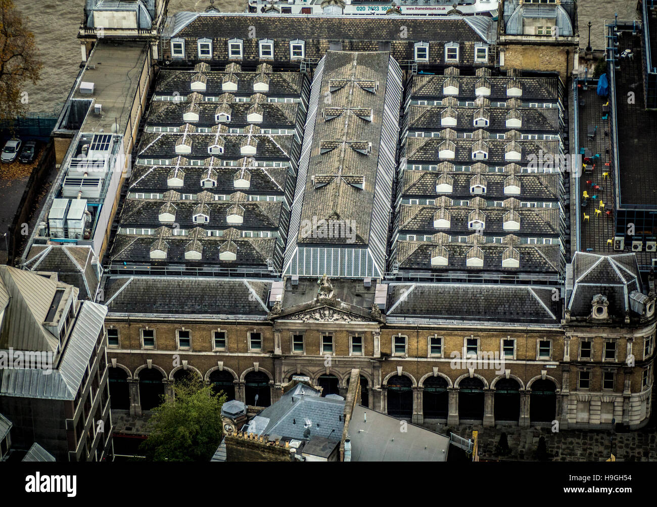 Roof of the Old Billingsgate Building, London, UK. Stock Photo