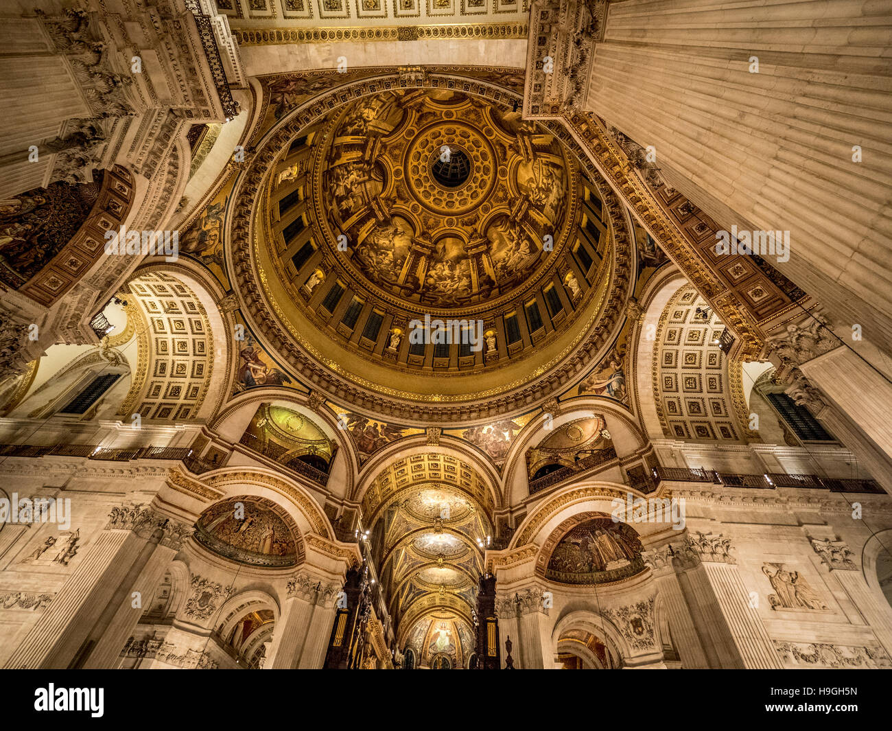 Interior of St Paul's Cathedral, London, UK. Stock Photo