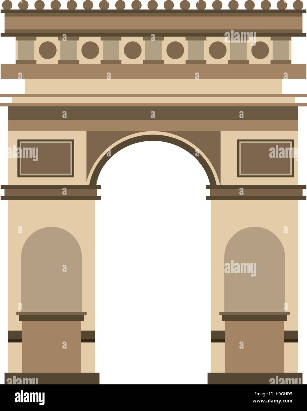 arch of triumph landmark icon Stock Vector Image & Art - Alamy
