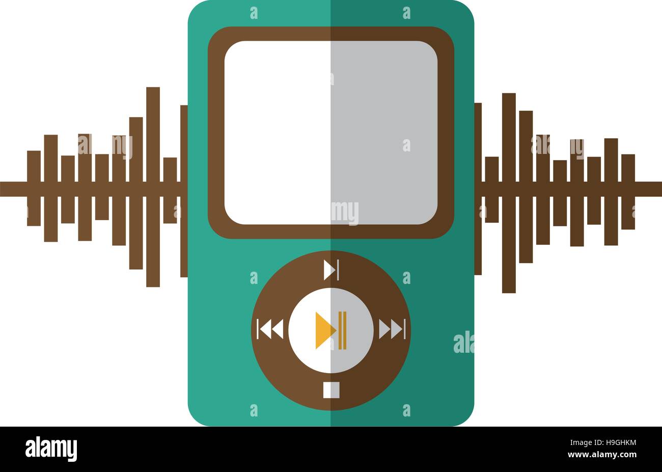 music player mp3 icon vector illustration design Stock Vector Image ...