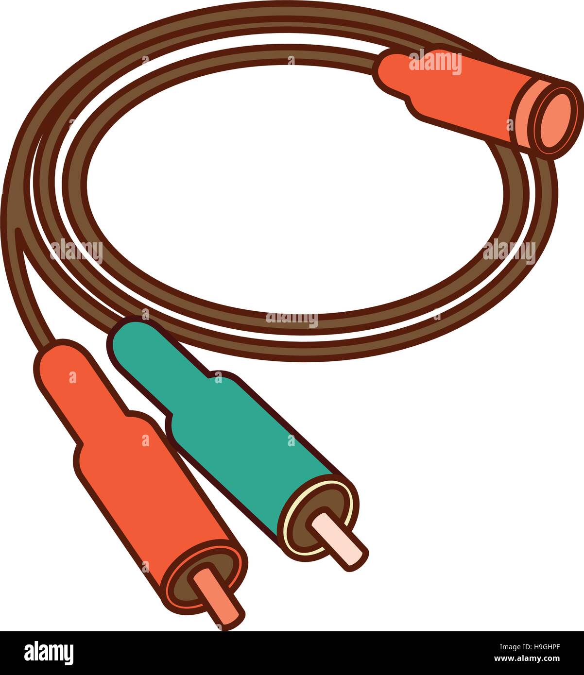 audio plug connector icon vector illustration design Stock Vector Image ...