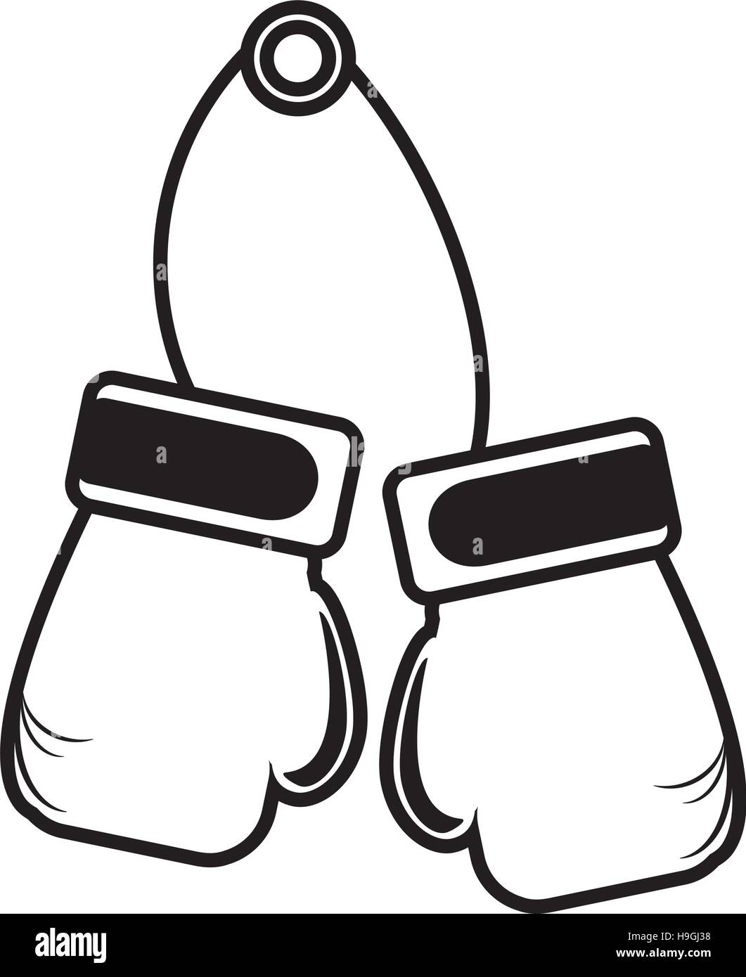 boxing gloves equipment icon Stock Vector Image & Art - Alamy