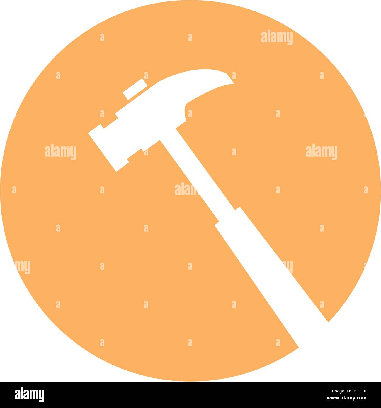 hammer tool isolated icon Stock Vector Image & Art - Alamy