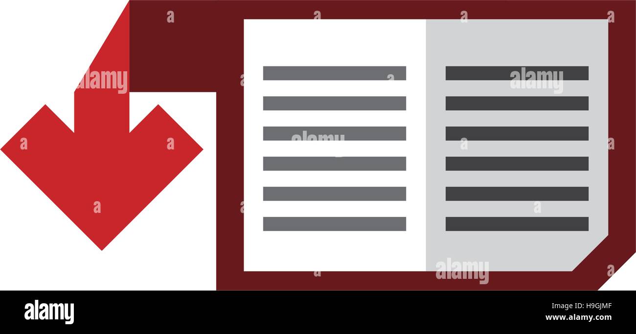 electronic book download isolated icon Stock Vector Image & Art Alamy