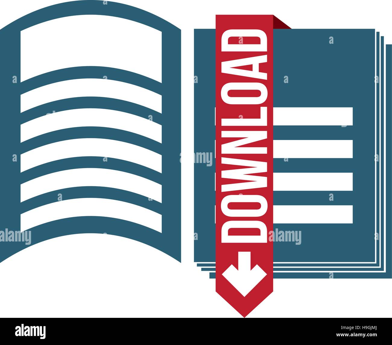 electronic book download isolated icon Stock Vector Image & Art Alamy