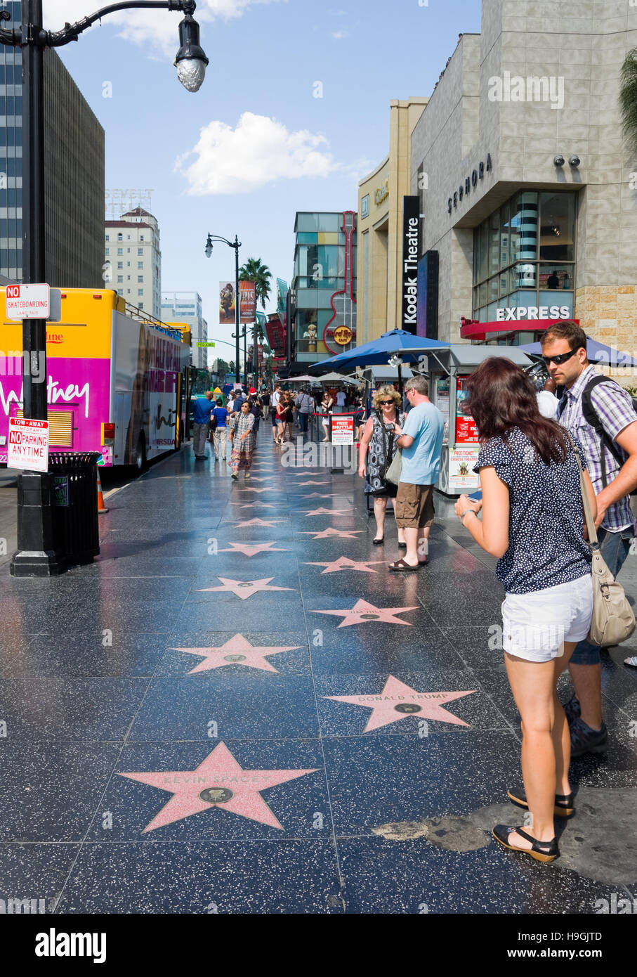 Hollywood Walk of Fame Stock Photo - Alamy