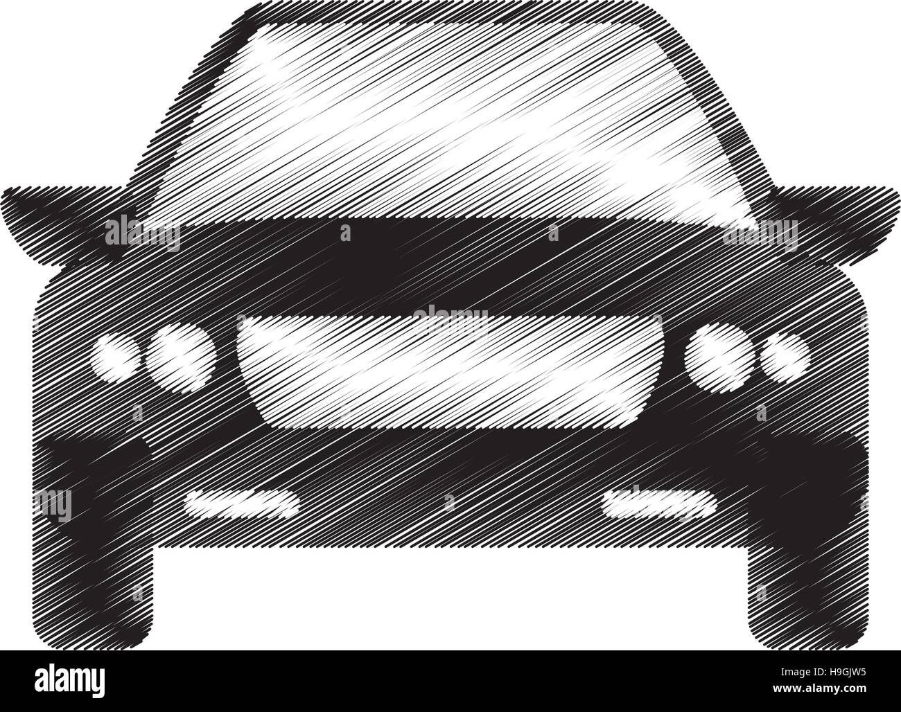 hand drawing car sedan icon Stock Vector Image & Art - Alamy