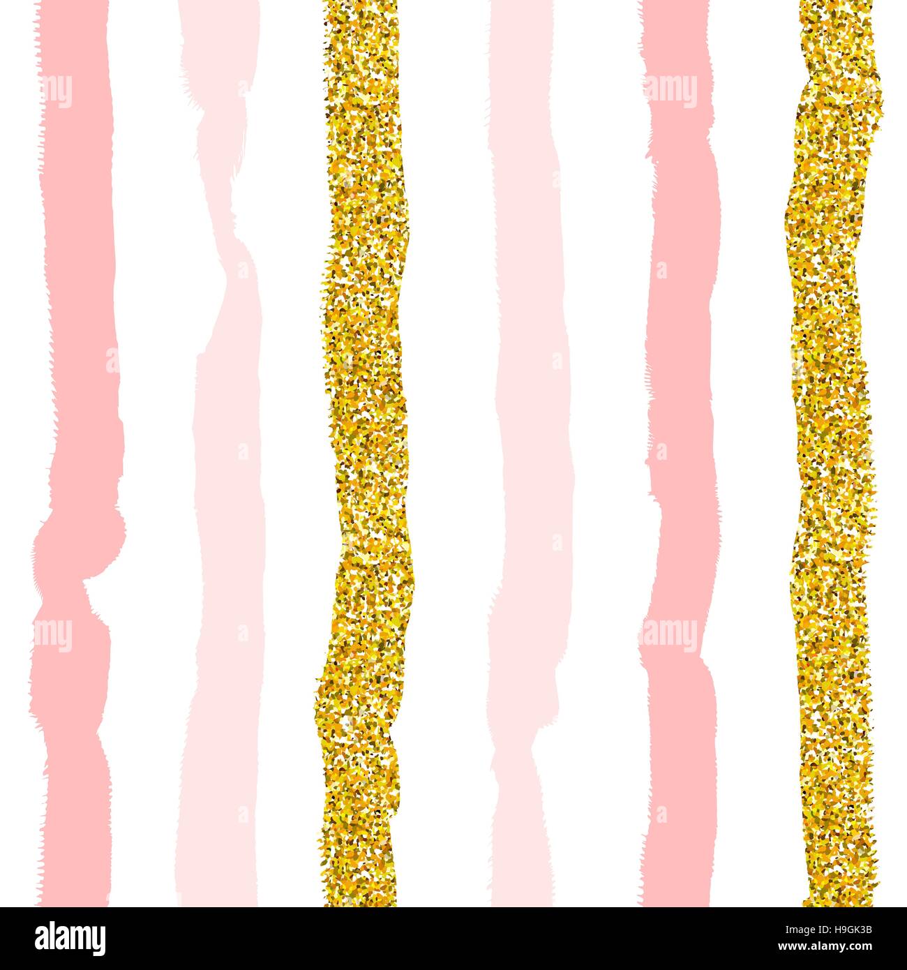 Seamless vector pattern with gold glitter. Beautiful geometric seamless ...
