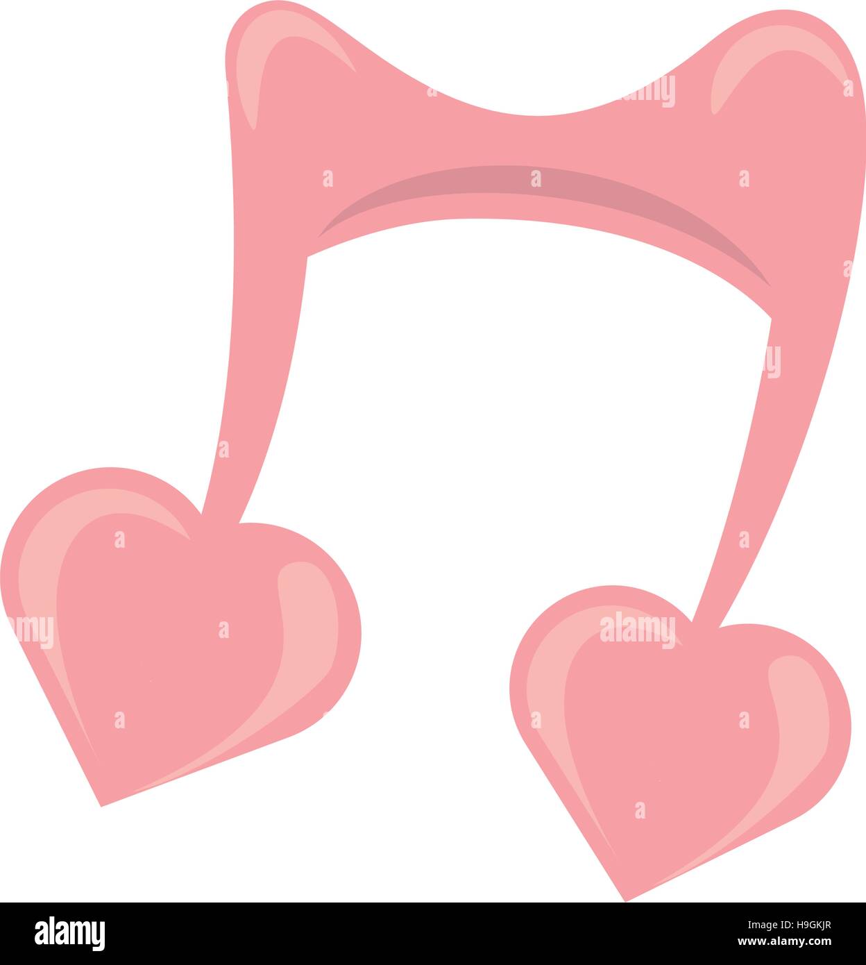 cute musical note heart love symbol Stock Vector Image & Art Alamy