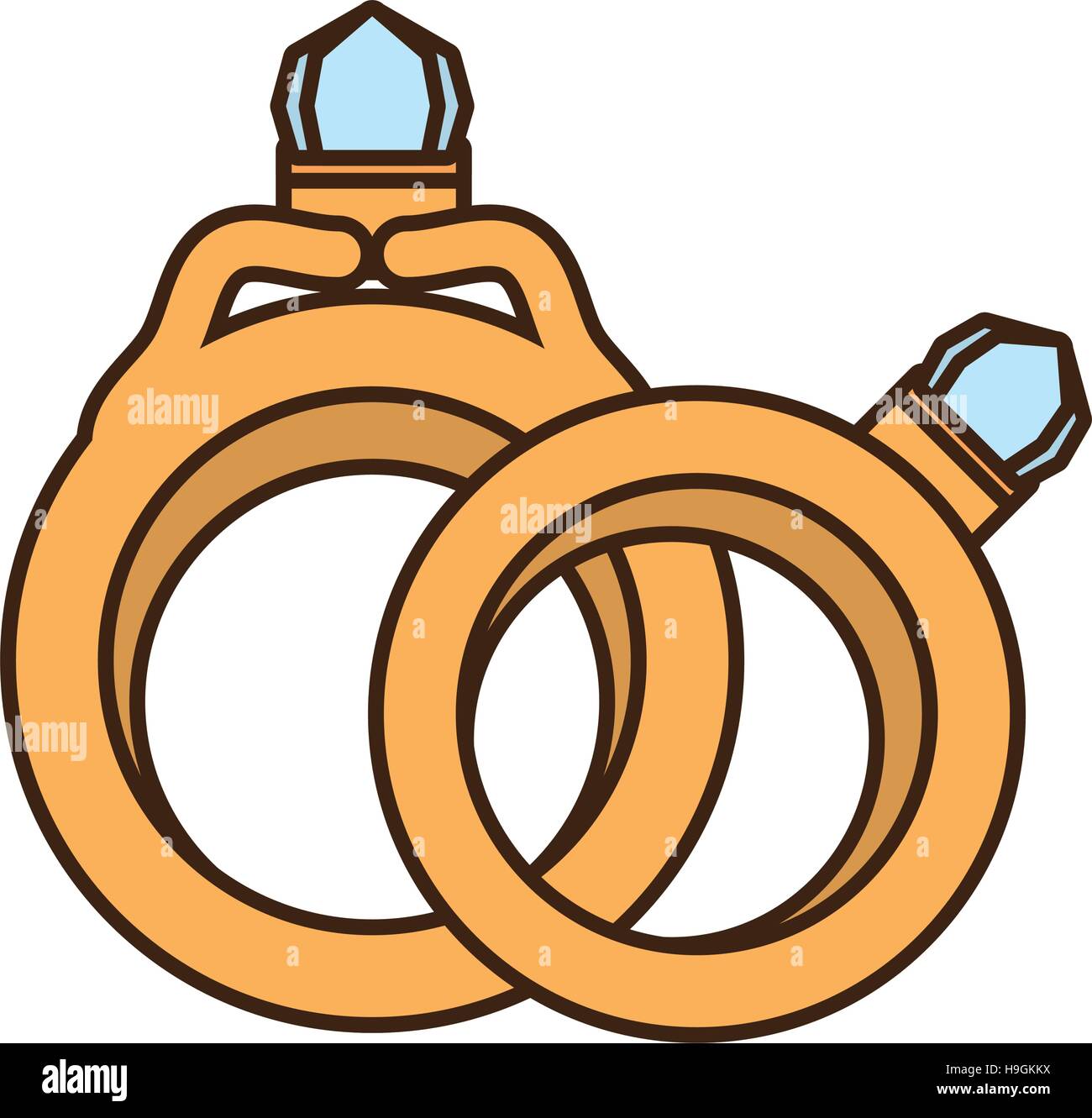 Two Rings Vector Image two rings wedding gold jewelry design Stock Vector Image & Art - Alamy