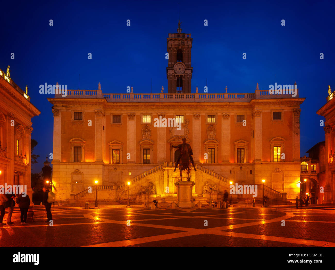 Campidoglio square in Rome, Italy Stock Photo - Alamy