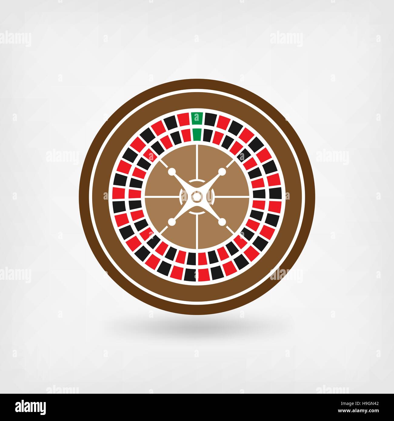Casino roulette wheel game 3d vector of gambling industry. French or  american style roulette with wooden ball track and golden turret for online  casin Stock Vector Image & Art - Alamy