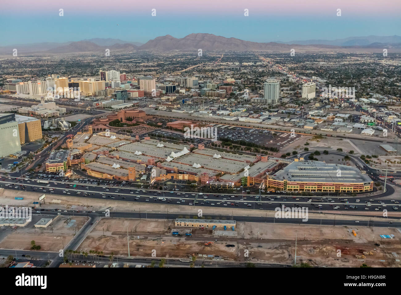 Aerial view of North Premium outlet, Las Vegas, Nevada, USA Stock Photo: 126372507 - Alamy