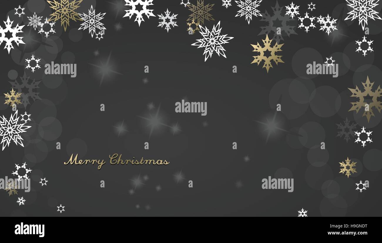 Gold silver frame snowflakes Stock Vector Images - Alamy