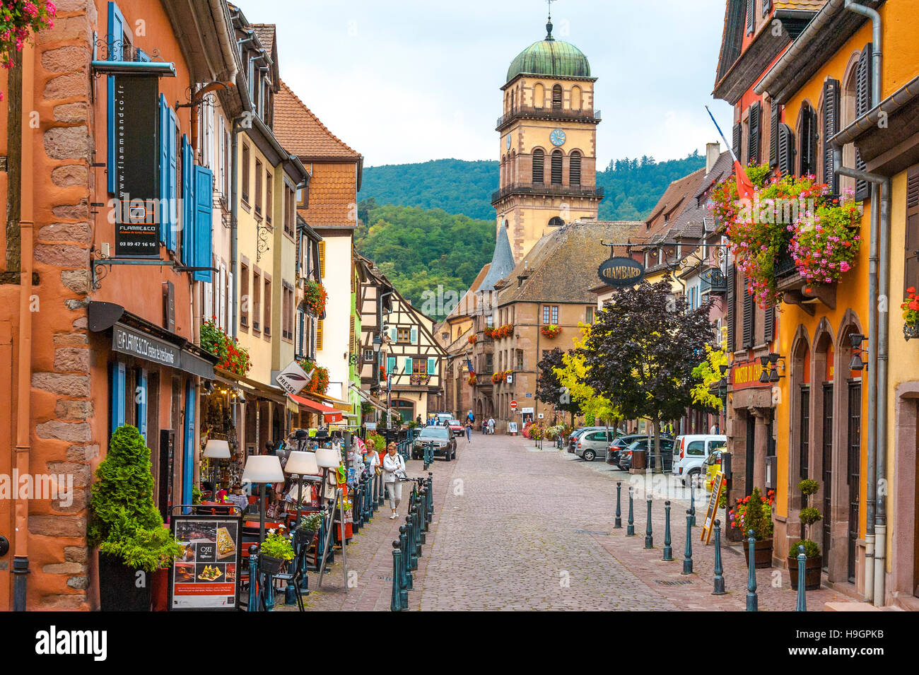 Kaysersberg, scenic village, route of vine Alsatian, Alsace, France Stock  Photo - Alamy, image size:1300x955