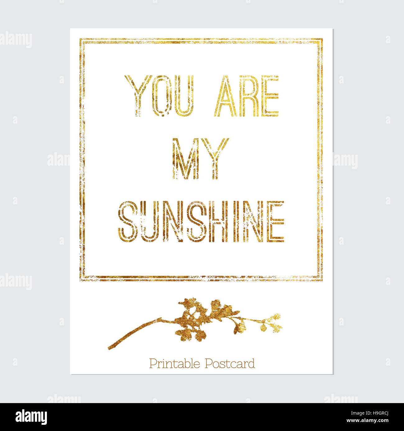 Vector printable postcard. Ready to print vector postcard. Postcard ...