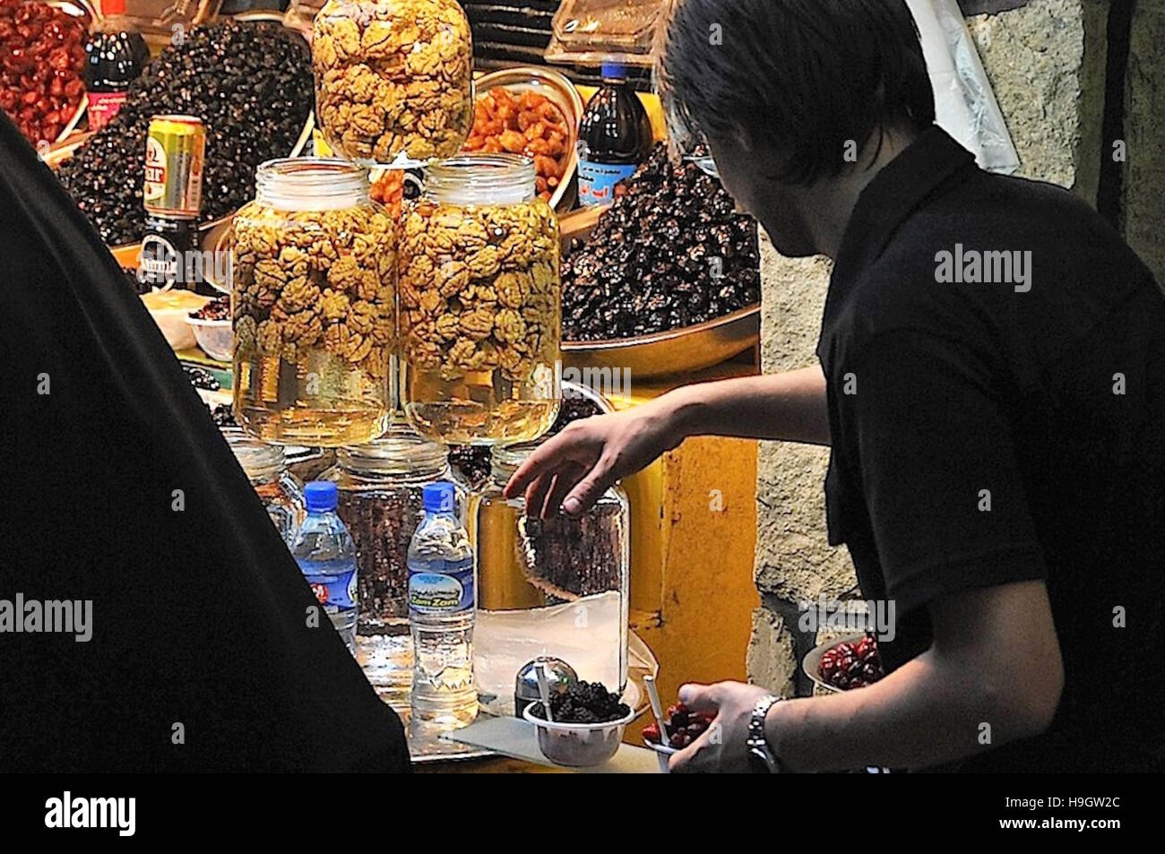 Shop vendor in a souk in Tehran, Iran Stock Photo Alamy