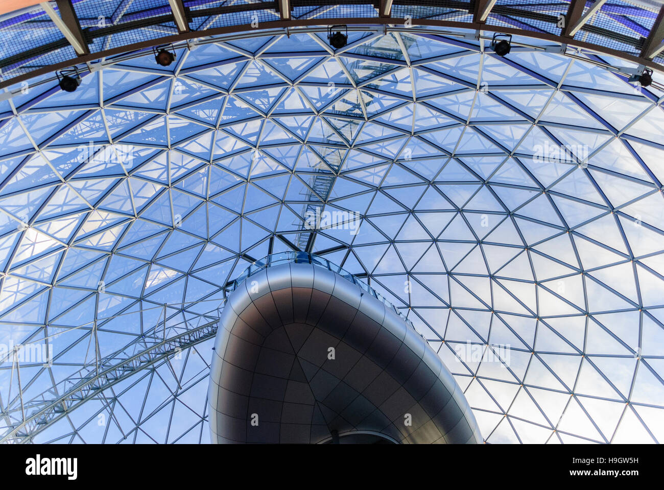 Glass dome of Victoria Square, Belfast Stock Photo