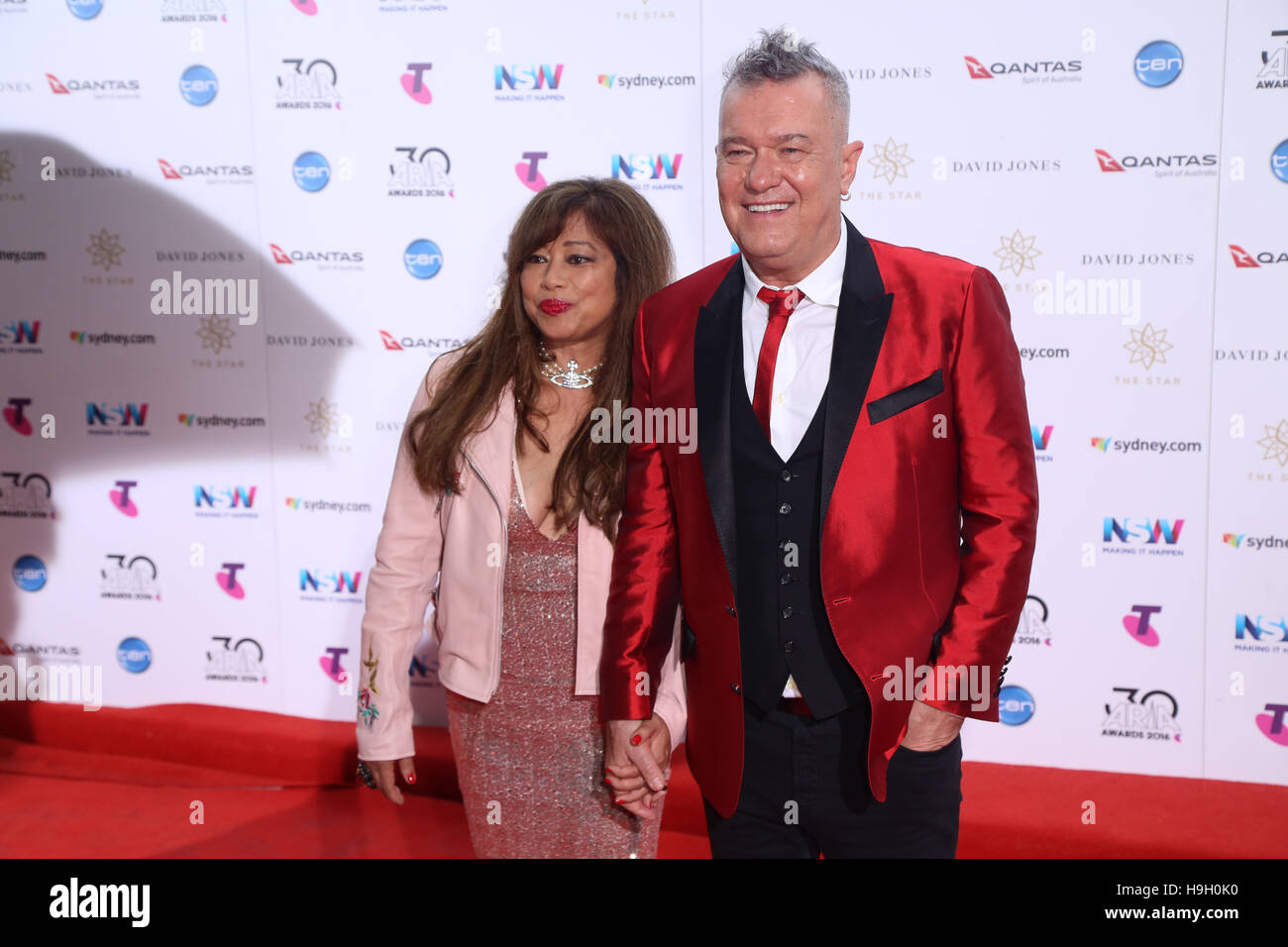 Sydney Australia 23 November 2016 Jimmy Barnes And Jane Mahoney