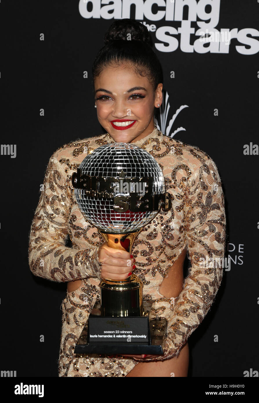 Los Angeles, CA, USA. 22nd Nov, 2016. Laurie Hernandez, at ABC's