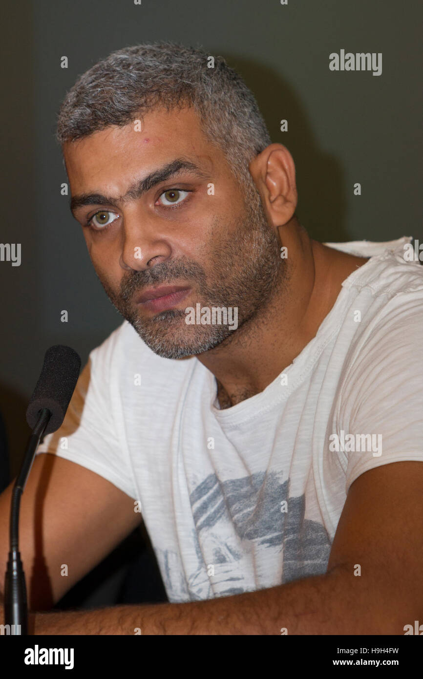 Torino, Italy. 23rd November 2016. Egyptian actor and musician Hany Adel ( هاني عادل ) press conference at Torino Film Festival Stock Photo