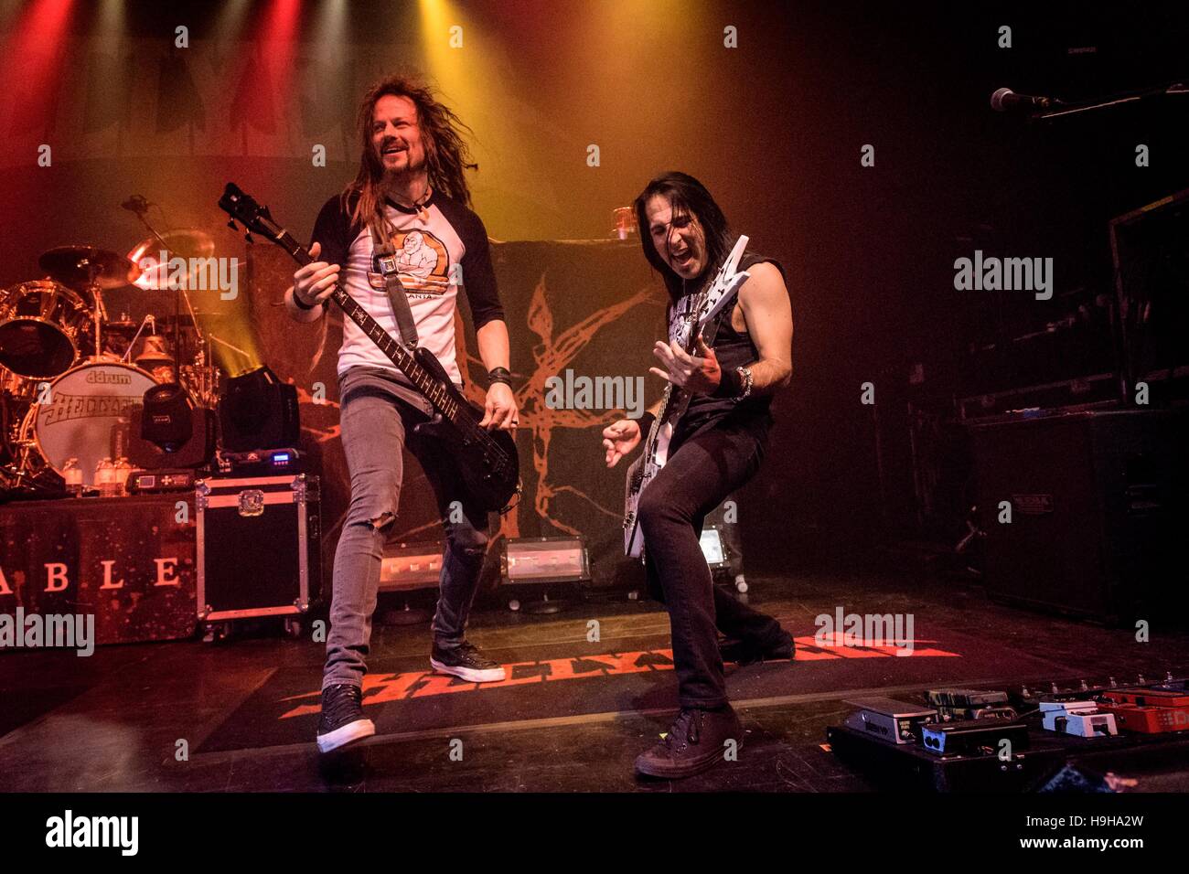 Toronto, Ontario, Canada. 23rd Nov, 2016. American heavy metal supergroup 'Hellyeah' performed at Danforth Music Hall in Toronto. Band members: Chad Gray, Tom Maxwell, Vinnie Paul, Kyle Sanders, Christian Brady, Credit:  Igor Vidyashev/ZUMA Wire/Alamy Live News Stock Photo