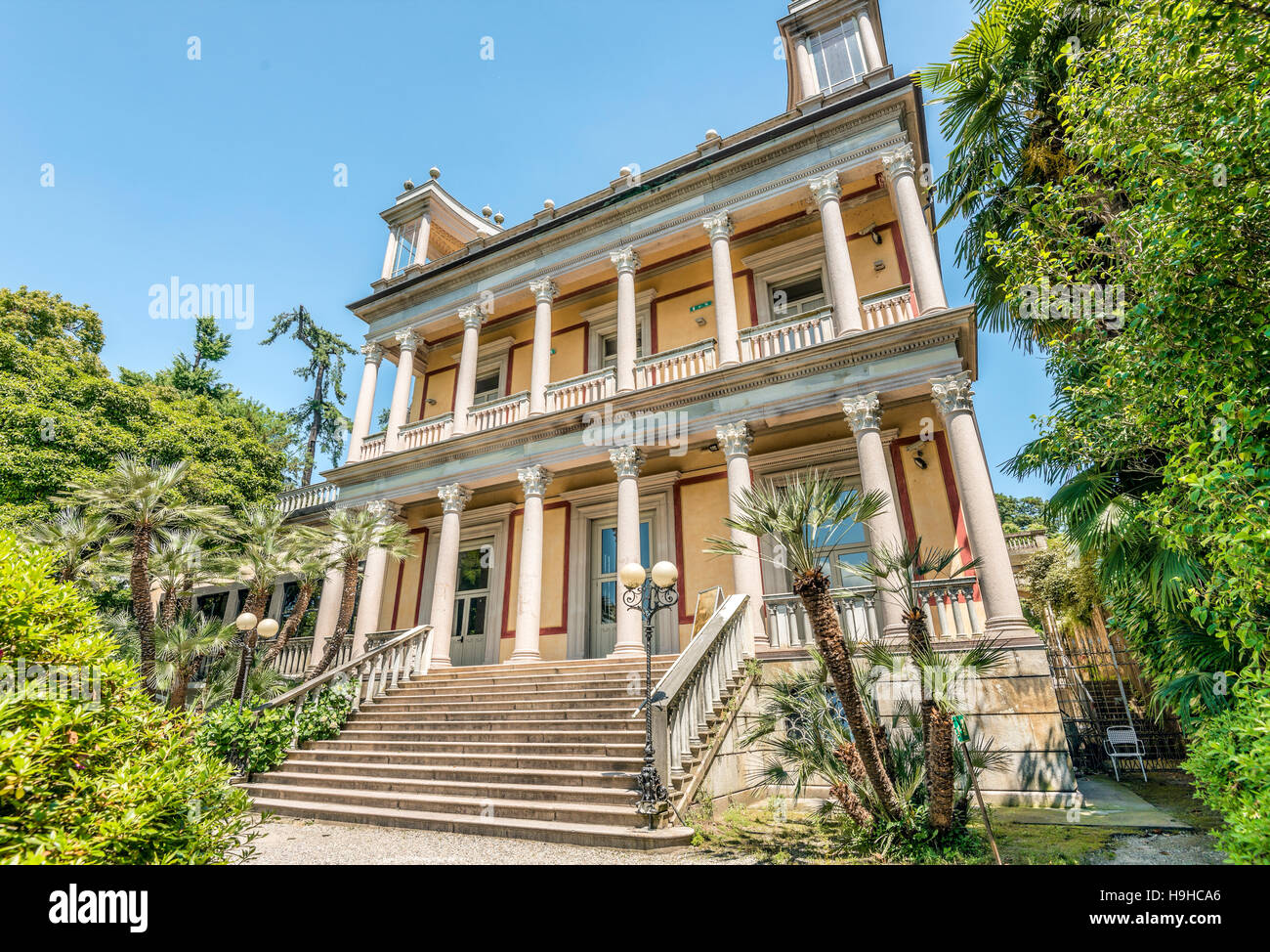 Villa Giulia in Pallanza at Lago Maggiore, Piedmont, Italy Stock Photo