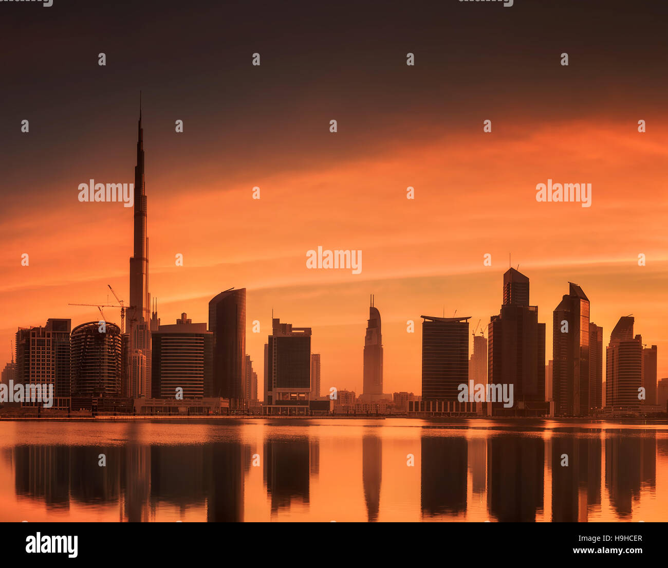 Business Bay Of Dubai, Uae Stock Photo - Alamy