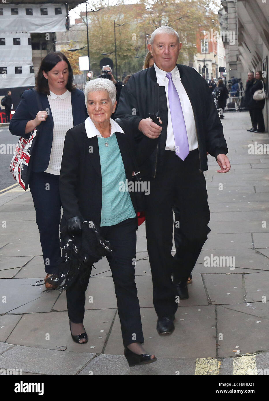 MP Jo Cox's parents Jean and Gordon Leadbeater arriving at the Old