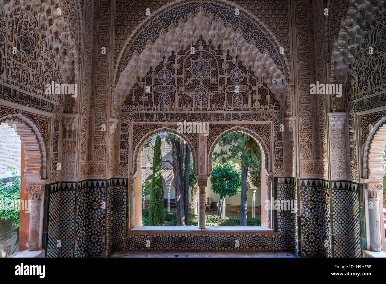 Mirador De Lindaraja At Alhambra, Granada, Spain Stock Photo - Alamy