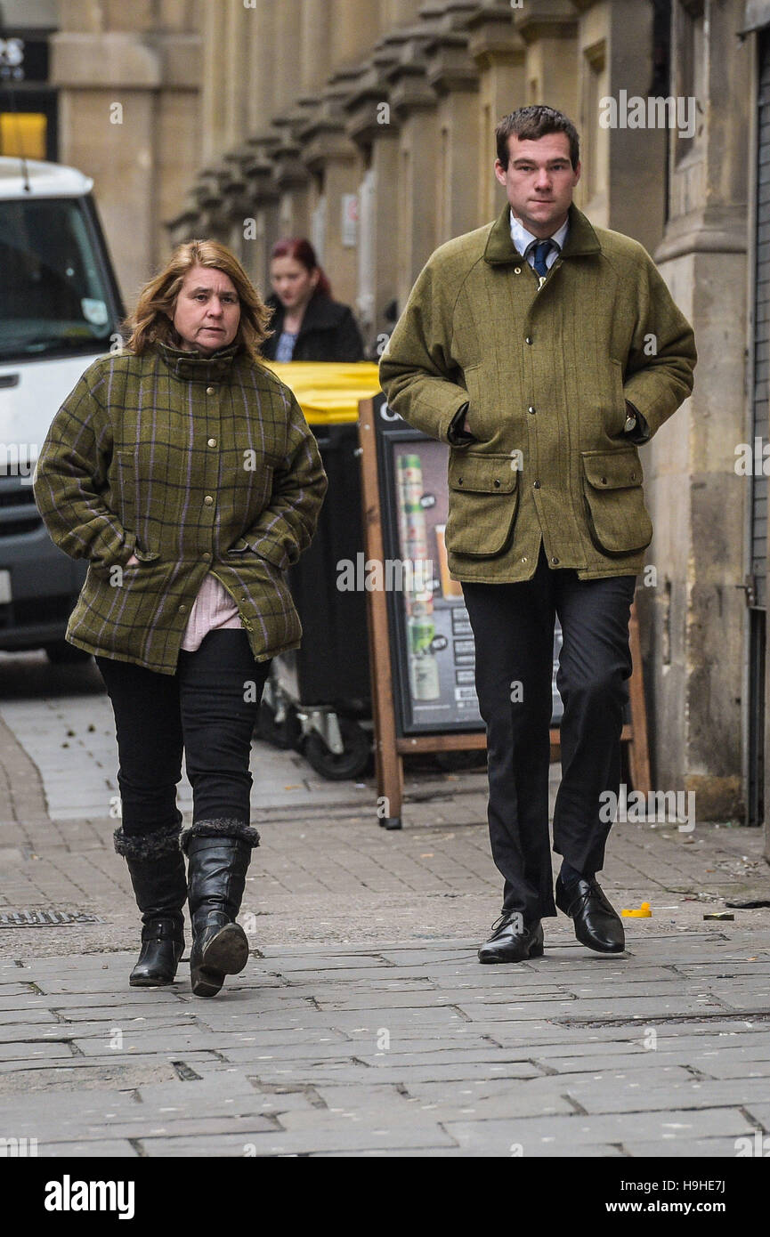 Phillip Potter, with an unidentified woman, arrives at Bristol Crown