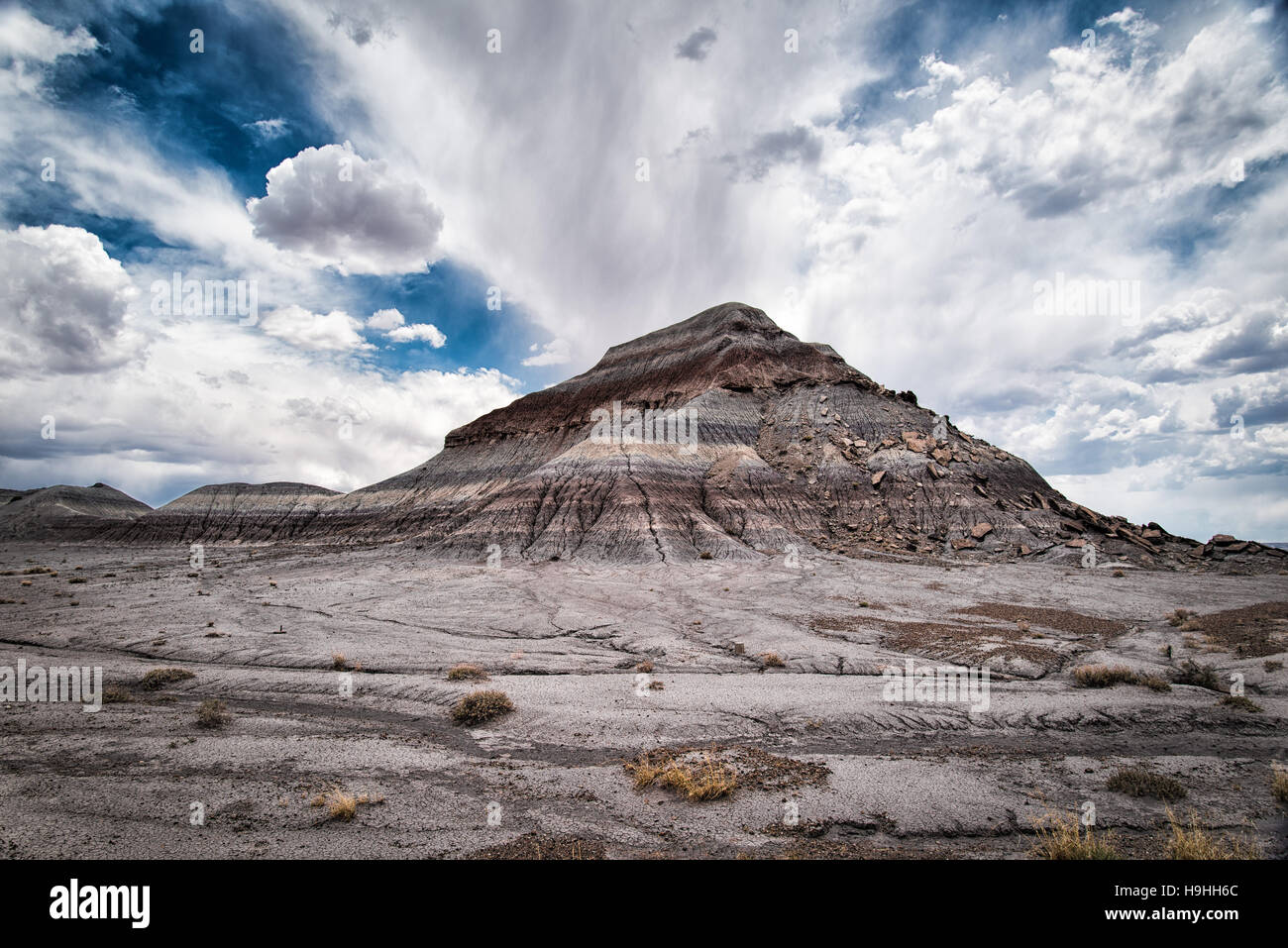 The Tepees  are 'famous' hills found along the drive in the Petrified Forest National Park Stock Photo