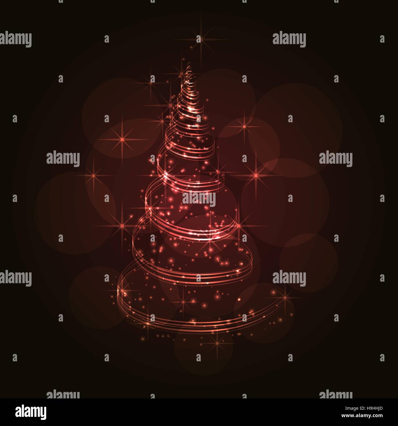 The Magic Christmas Tree Stock Vector Image & Art - Alamy