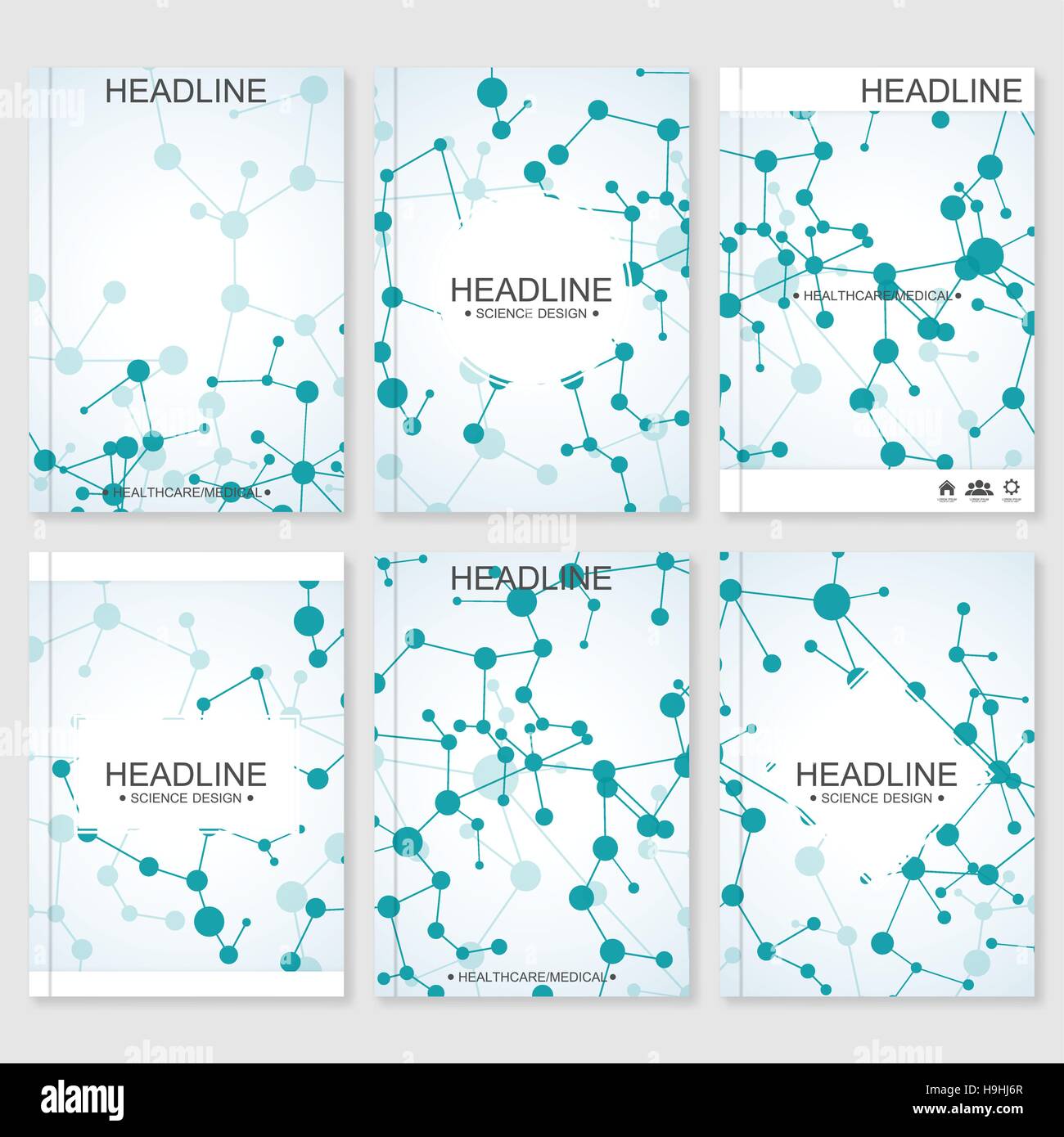 Science vector background. Modern vector templates for brochure, flyer