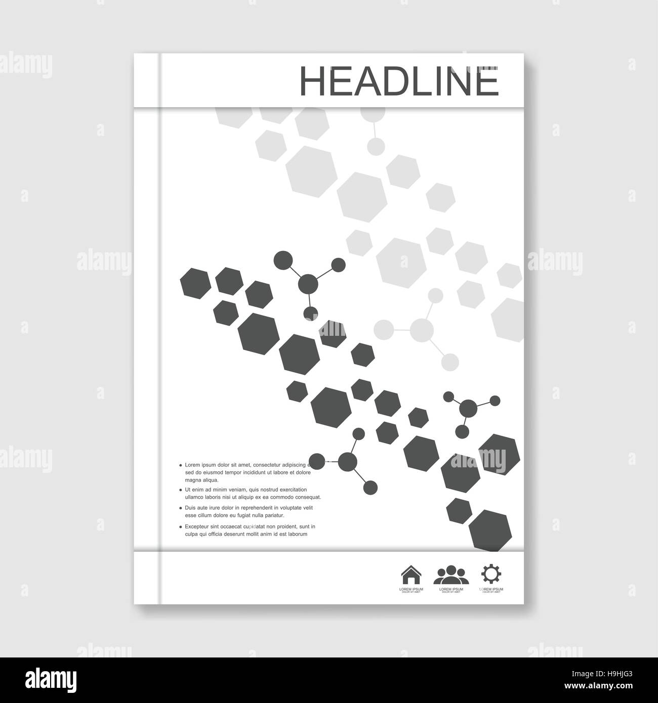 Science vector background. Modern vector templates for brochure, flyer