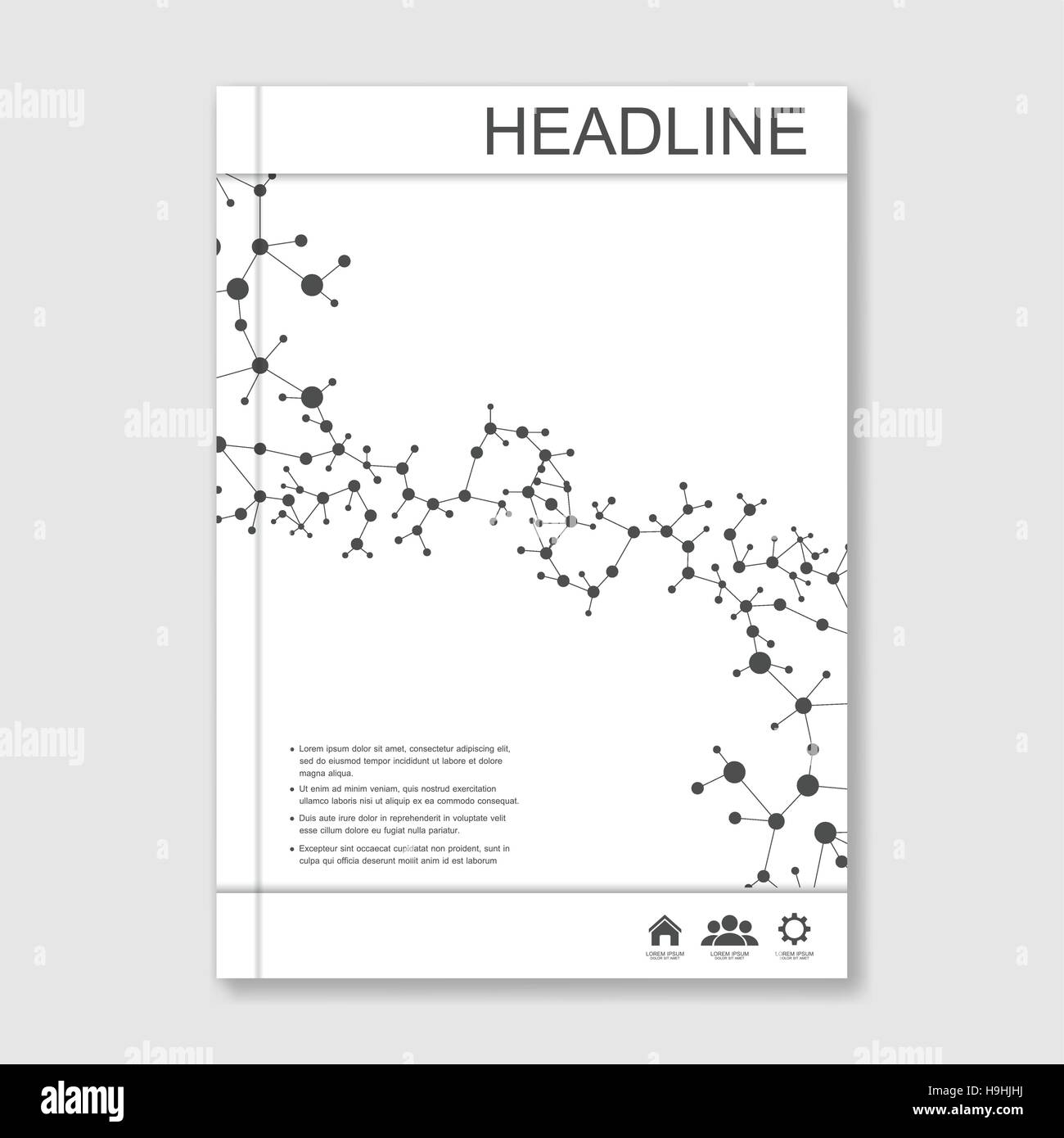 Science vector background. Modern vector templates for brochure, flyer