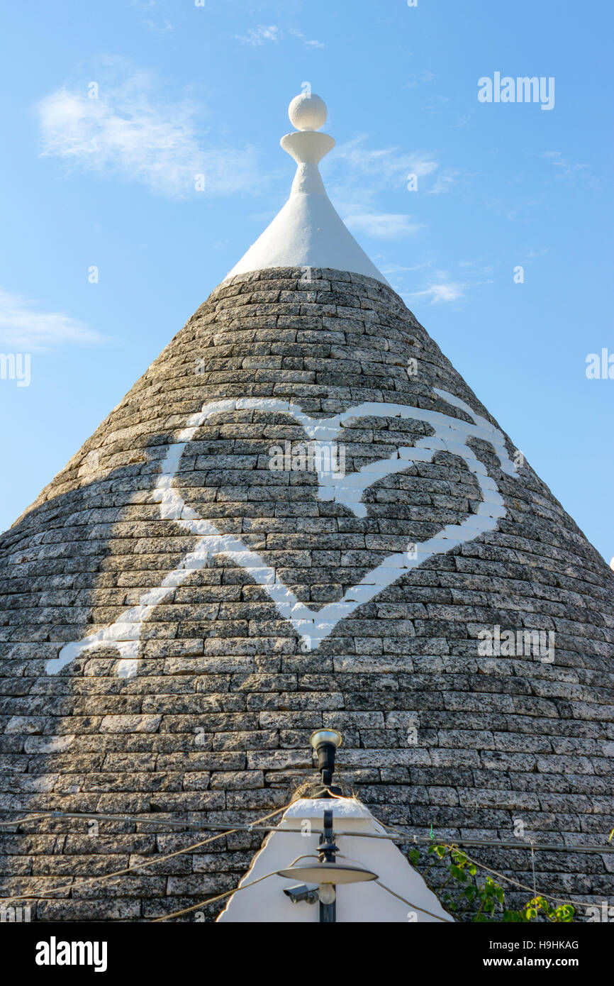 Apulia Symbol Italy. Apulia. Alberobello, trulli, typical houses Stock Photo - Alamy