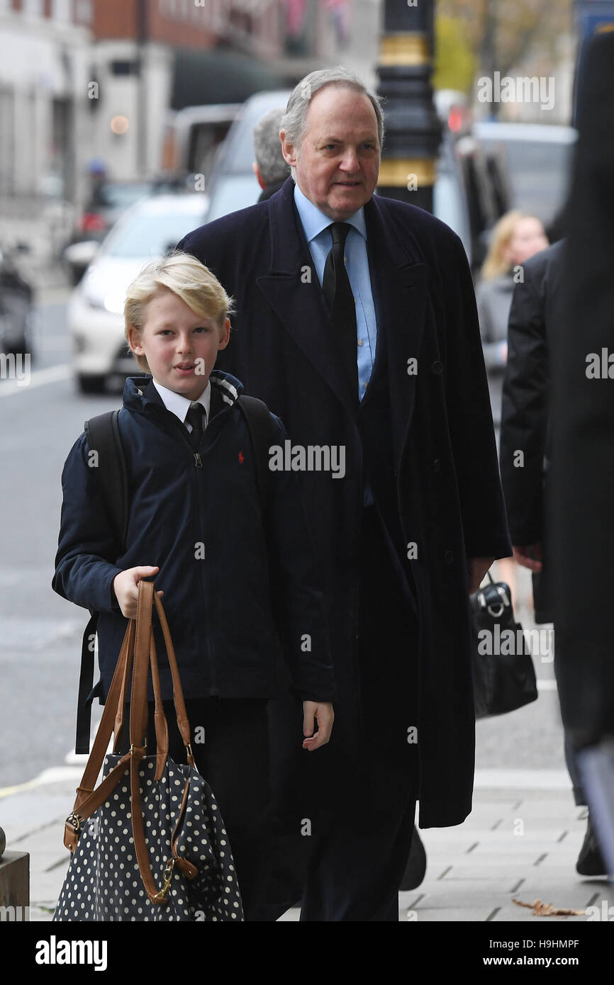 William Legge, Earl of Dartmouth, arriving at the Grosvenor Chapel in