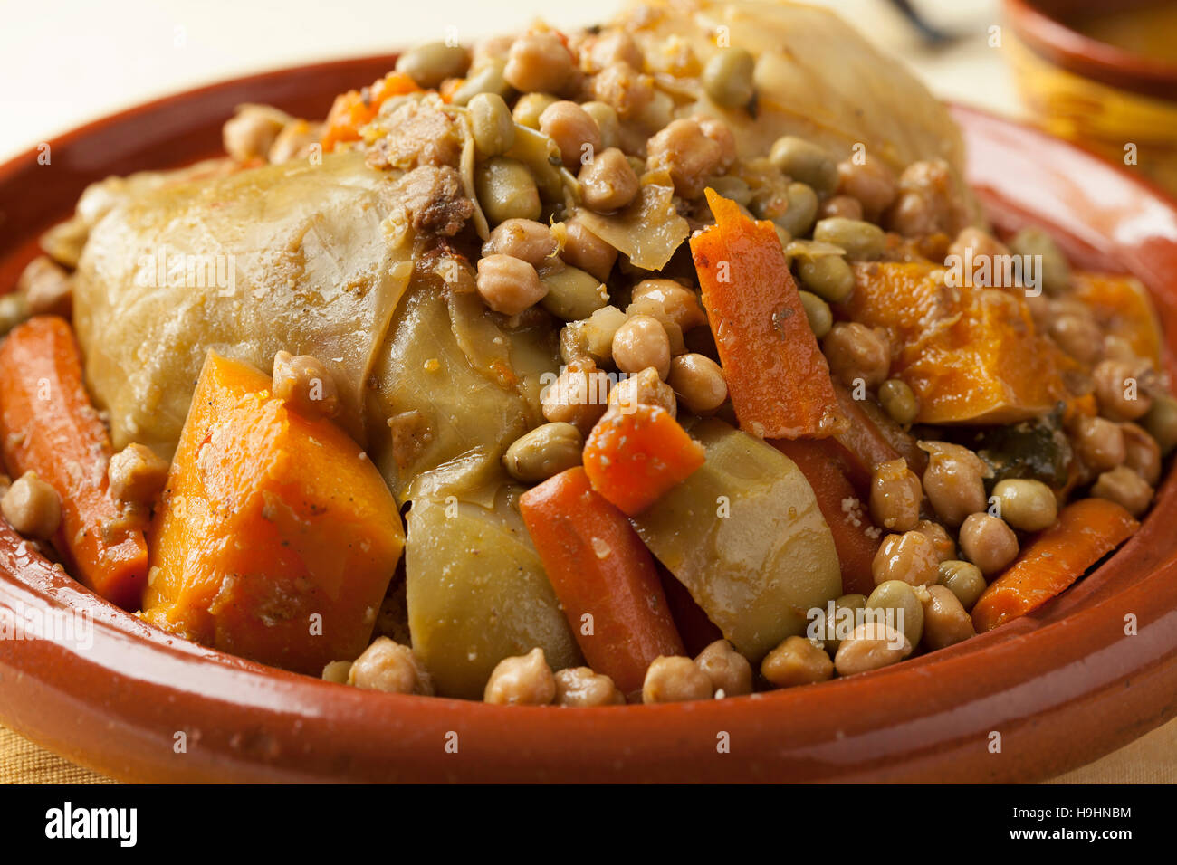 Traditional Moroccan dish with couscous close up Stock Photo